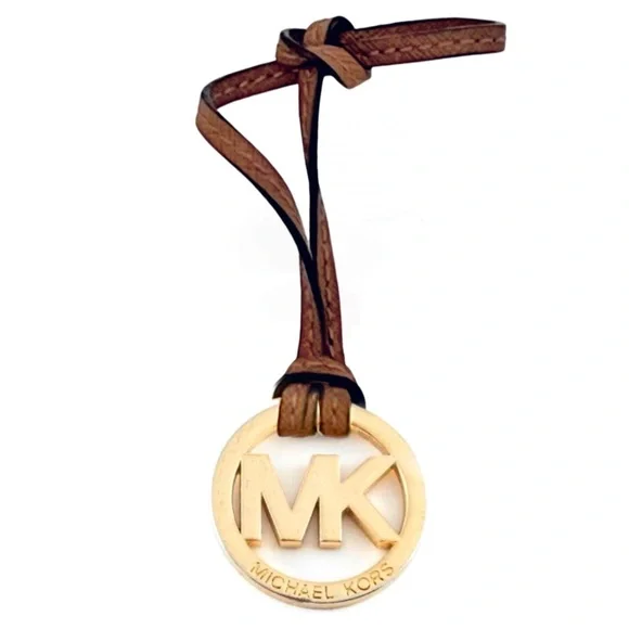 MICHAEL KORS • Leather Bag Charm Logo Ornament Accessory - Picture 1 of 4